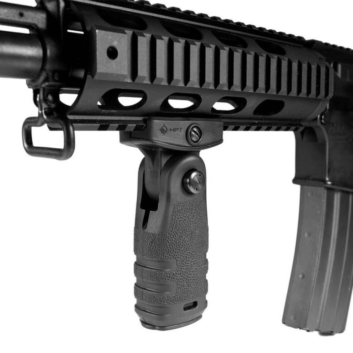 MFT - Chwyt przedni React Folding Grip - Picatinny - Czarny - RFG-BL